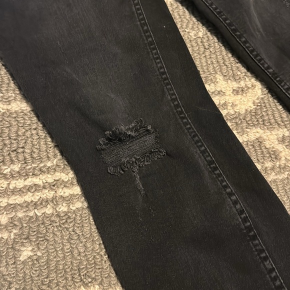Free People Skinny Jeans Distressed Black Size W28 - Picture 6 of 12
